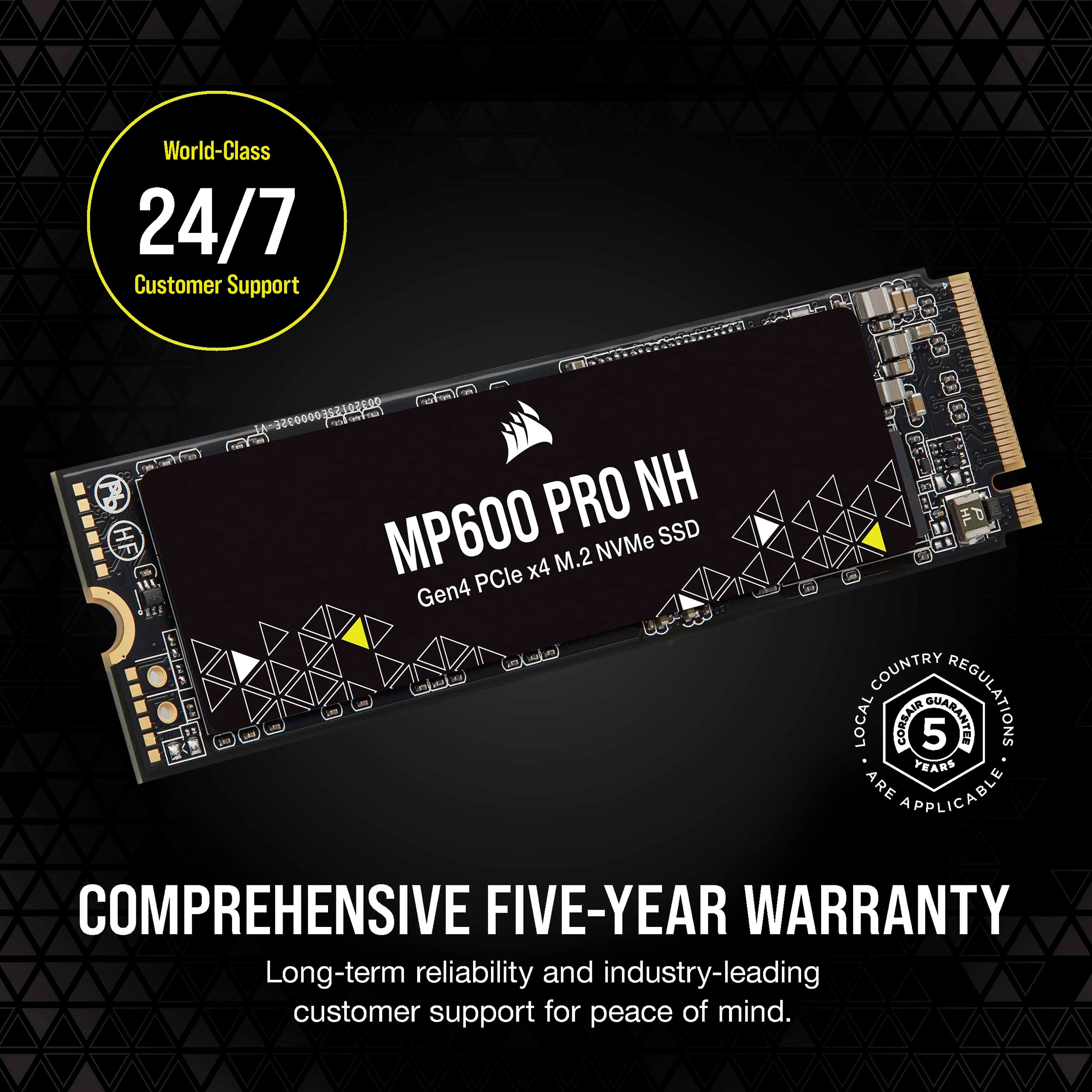 SSD диск CORSAIR MP600 Pro NH 1TB M.2 NVMe (CSSD-F2000GBMP600PNH)