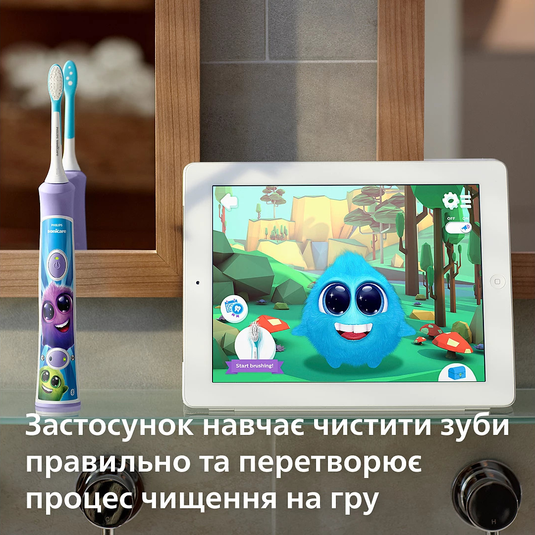 Электрическая детская зубная щётка PHILIPS Sonicare for Kids HX6322/12