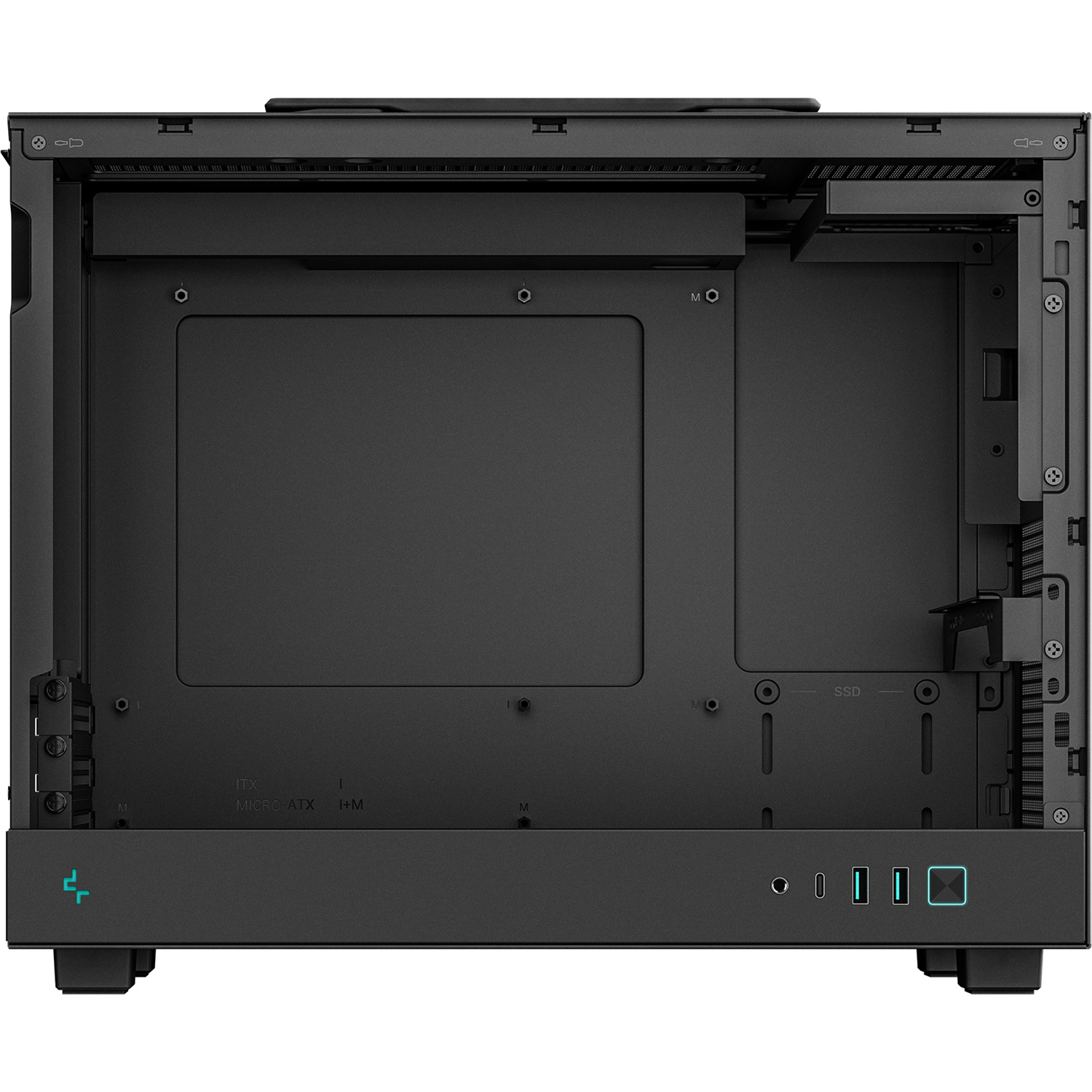 Корпус DEEPCOOL CH160 Plus Black (R-CH160-BKNGM0-G)