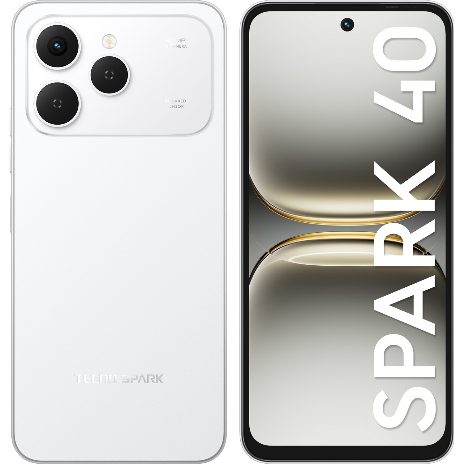 Смартфон TECNO Spark 40 (KM5n) 8/256GB Veil White