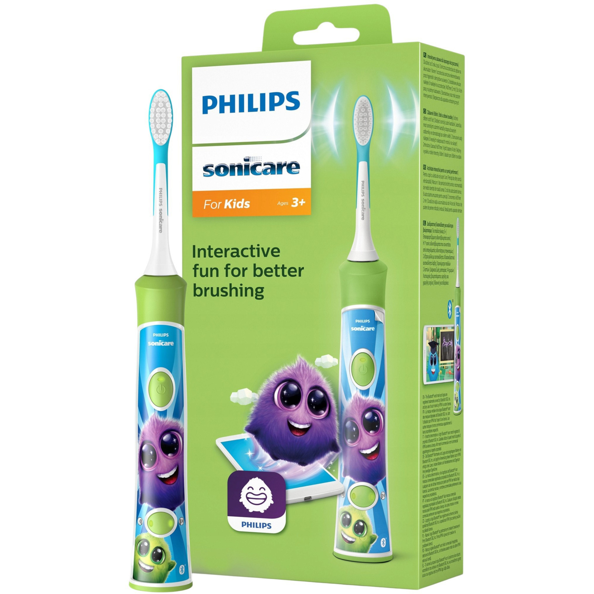 Электрическая детская зубная щётка PHILIPS Sonicare for Kids HX6352/11