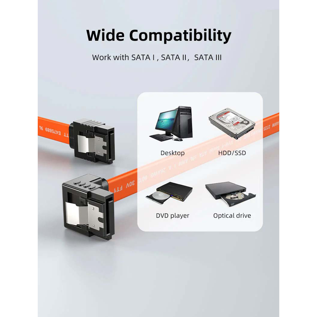 Кабель CABLETIME SATA 50см