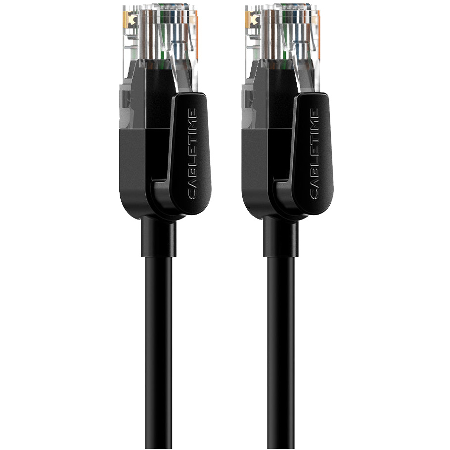 Патч-корд CABLETIME U/UTP Cat.6 CCA 10м Black (CN60S)