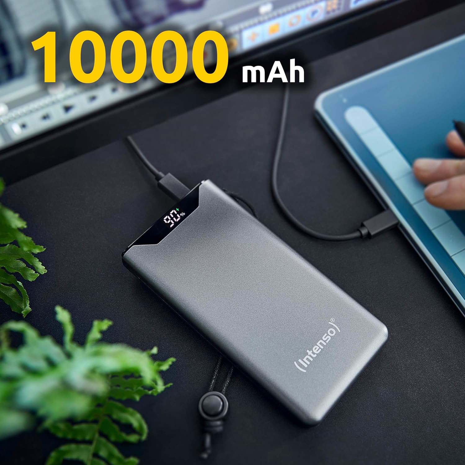 Повербанк INTENSO F10000 1xUSB-C PD20W, 1xUSB-A QC18W 10000mAh Gray (7332034)