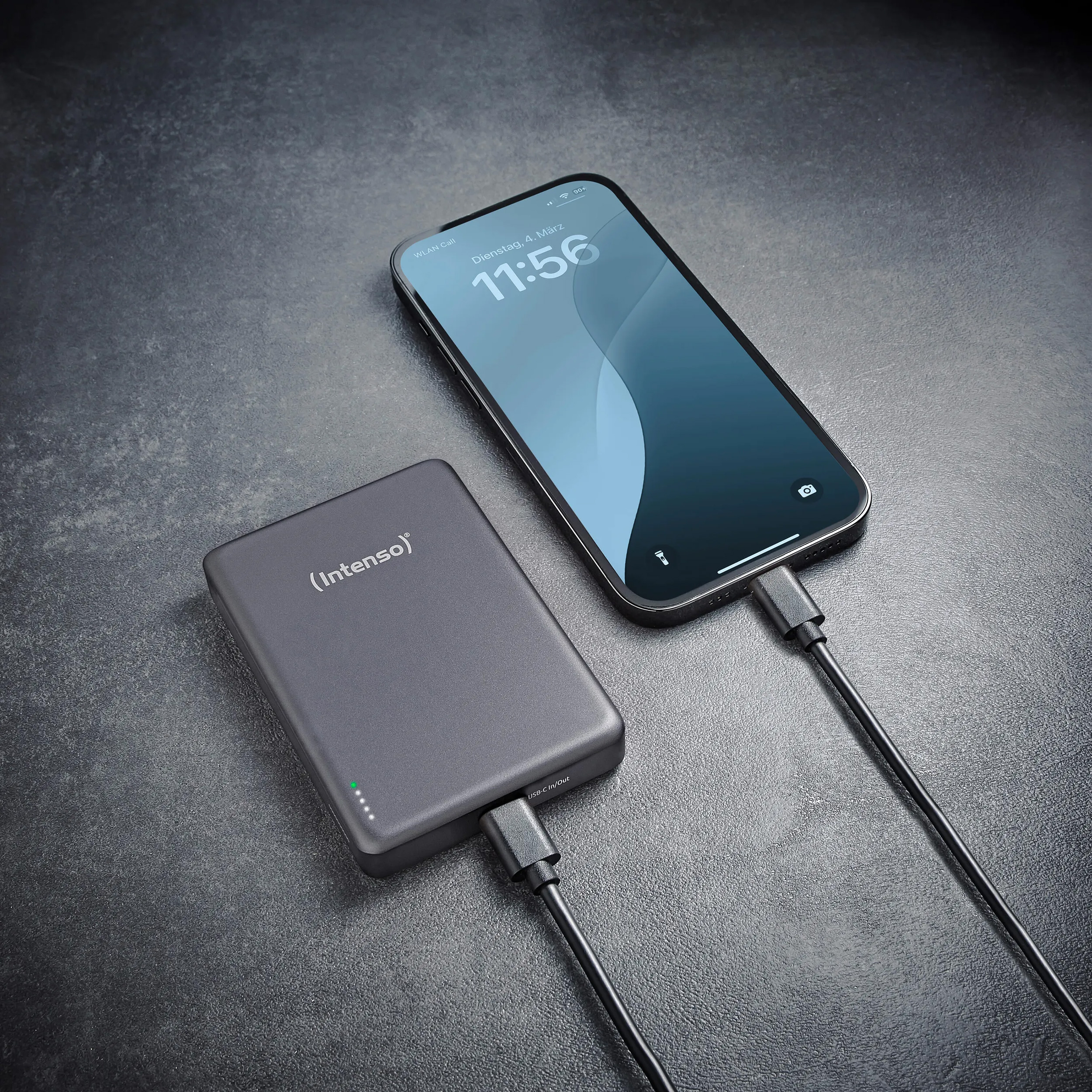 Повербанк з бездротовою зарядкою INTENSO MW10000 20W 10000mAh Gray (7344034)