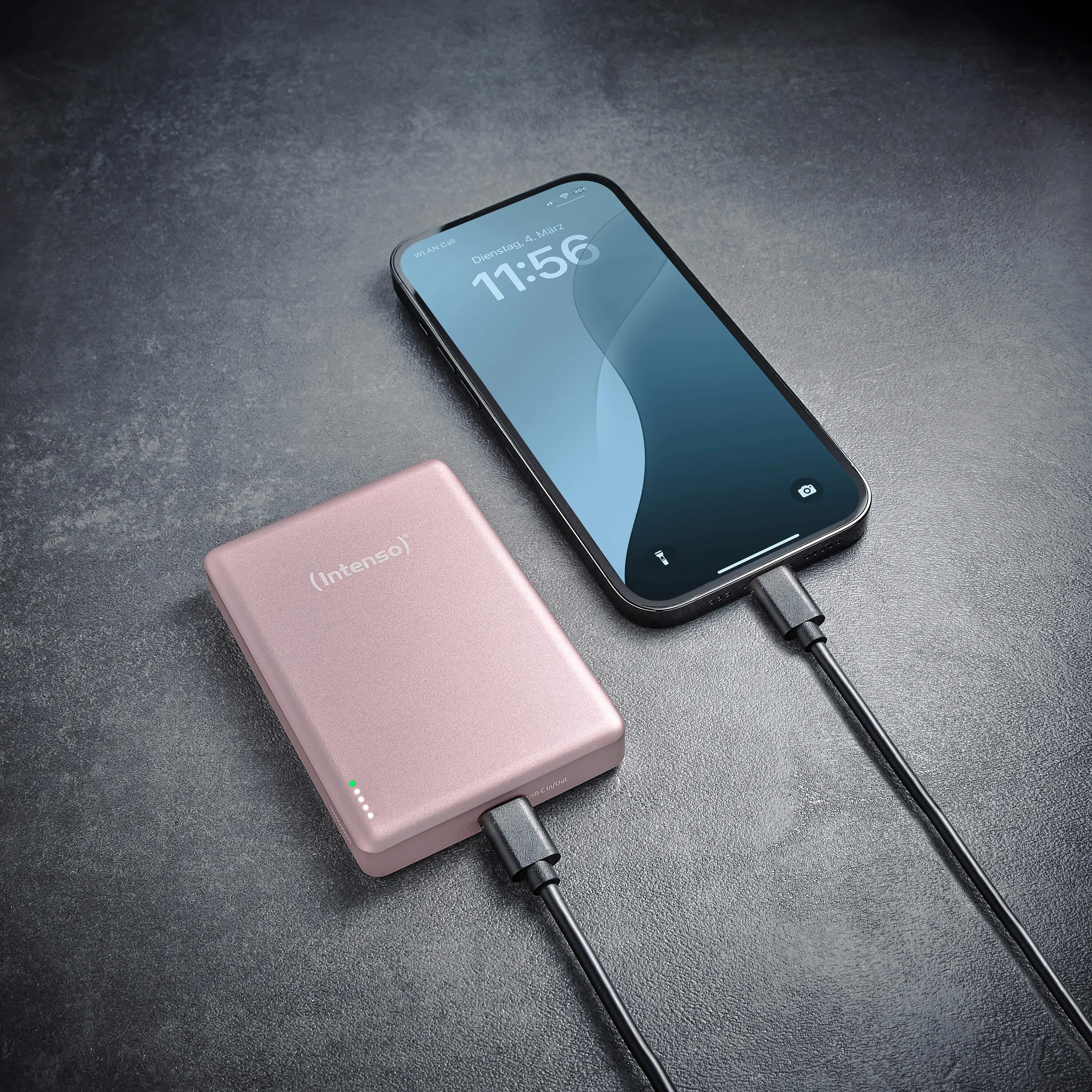 Повербанк с беспроводной зарядкой INTENSO MW10000 20W 10000mAh Rose (7344033)