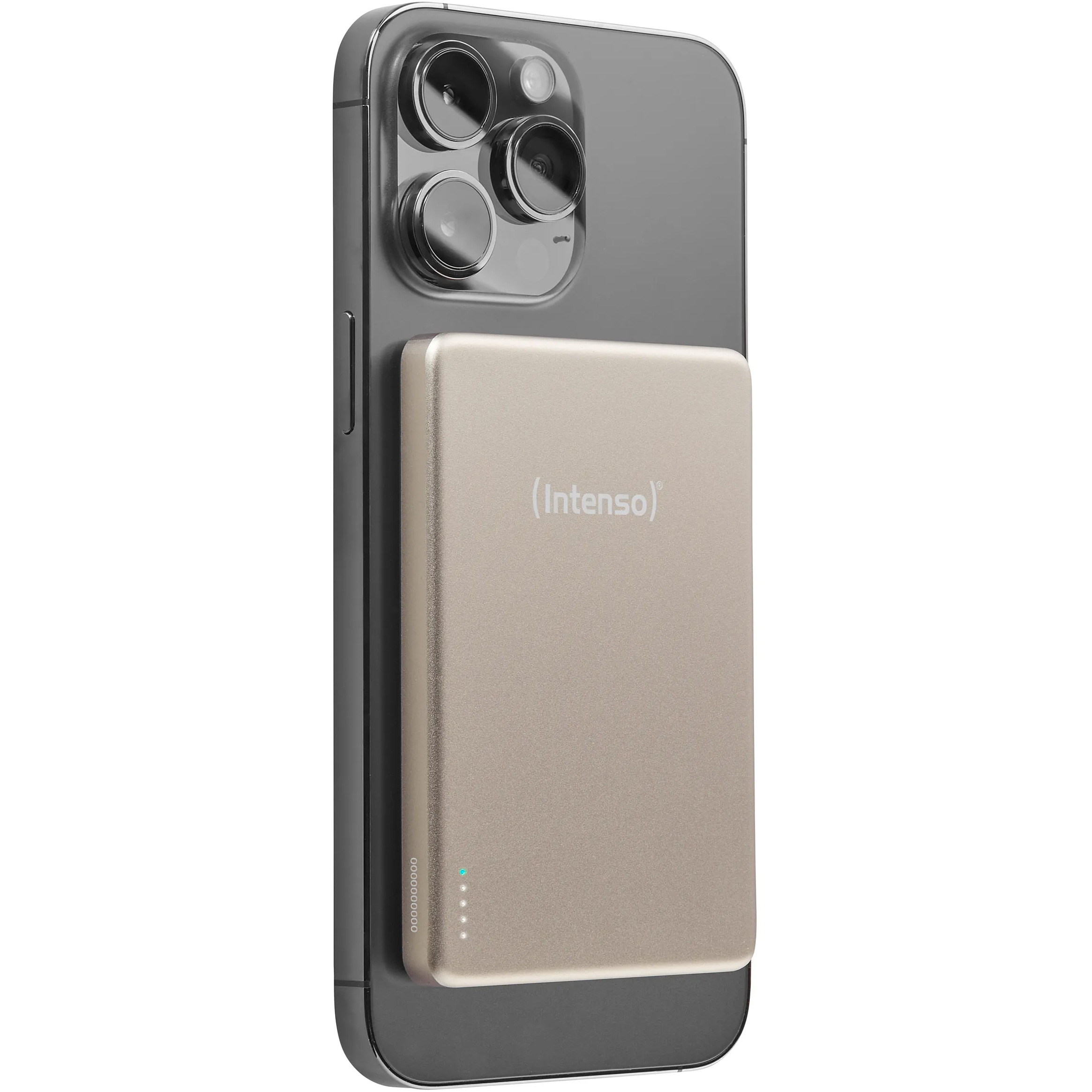 Повербанк з бездротовою зарядкою INTENSO MW5000 20W 5000mAh Champagne (7344021)