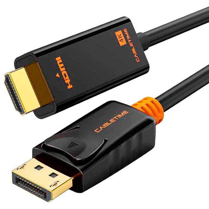 Кабель CABLETIME 4K 60Hz DisplayPort - HDMI v1.2 1.8м Black (CD32K)