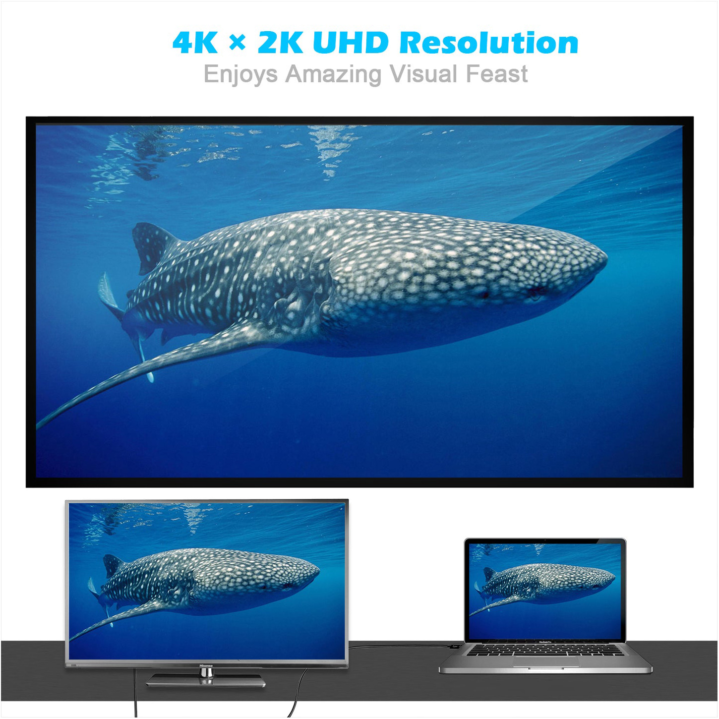 Кабель CHOETECH 4K 30Hz USB-C to DVI 1.8м Black (XCD-0018-BK)