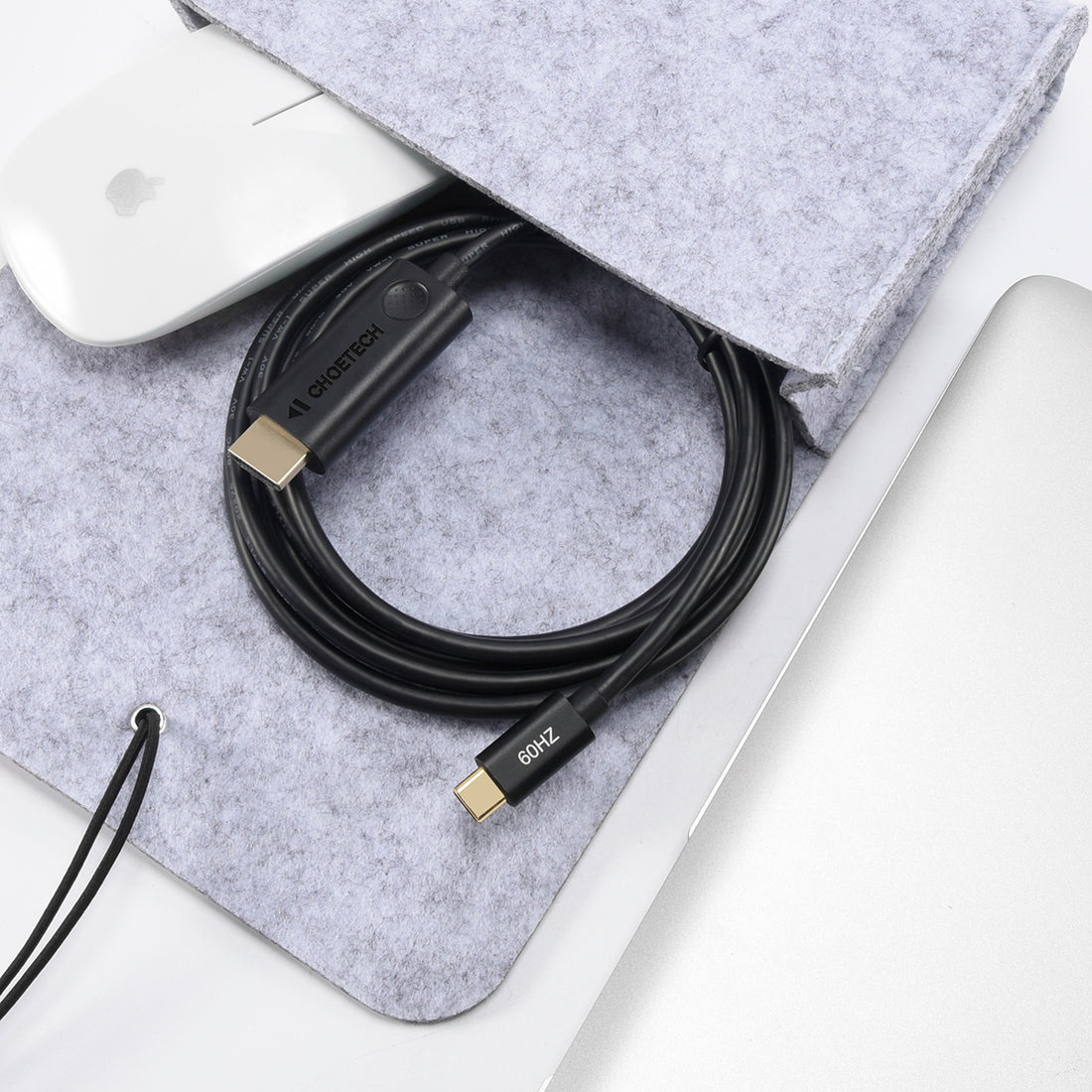 Кабель CHOETECH 4K 60Hz USB-C to HDMI v2.0 1.8м Black (CH0019-BK-V3)