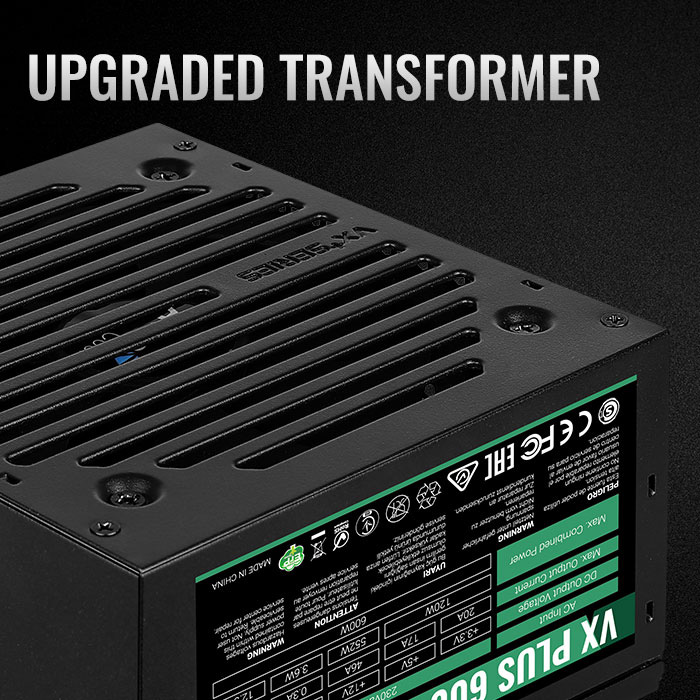 Блок живлення 600W AEROCOOL VX Plus Stealth 600 (ACPN-VS60NEY.12)