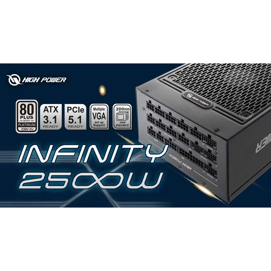 Блок питания 2500W HIGHPOWER Infinity (HP1-Z2500PT-E14C)