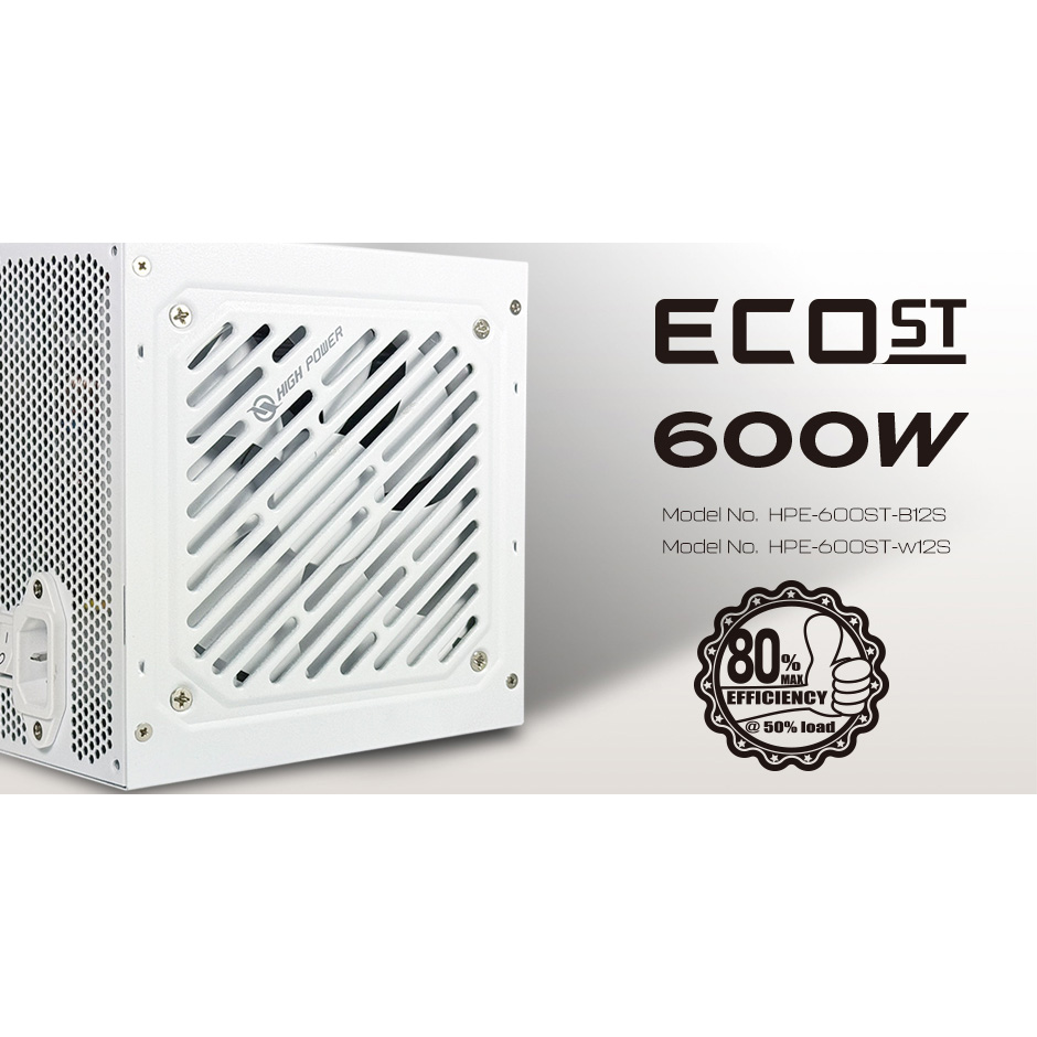 Блок живлення 600W HIGHPOWER Eco ST White (HPE-600ST-W12S)