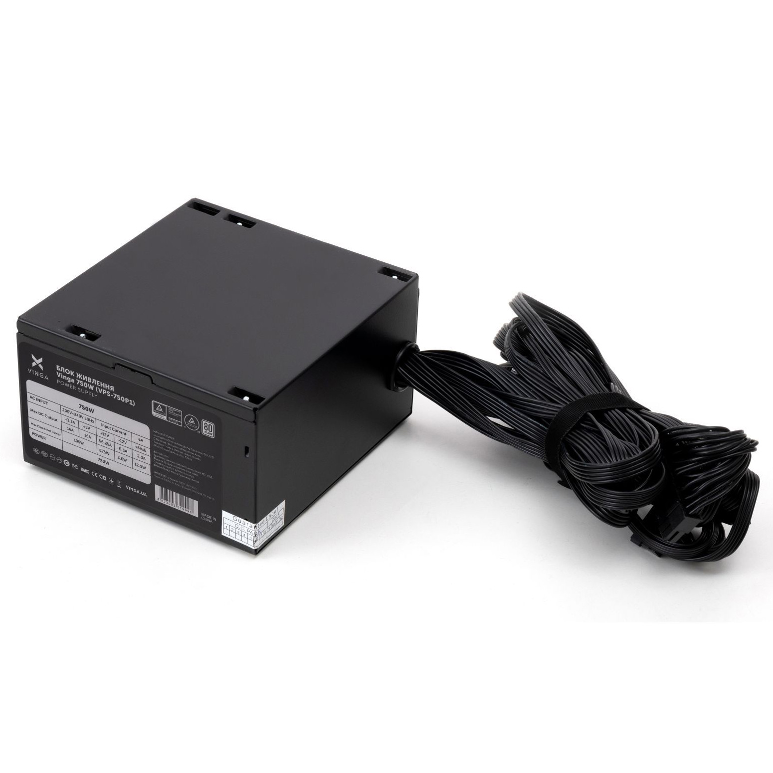 Блок живлення 750W VINGA VPS-750P1