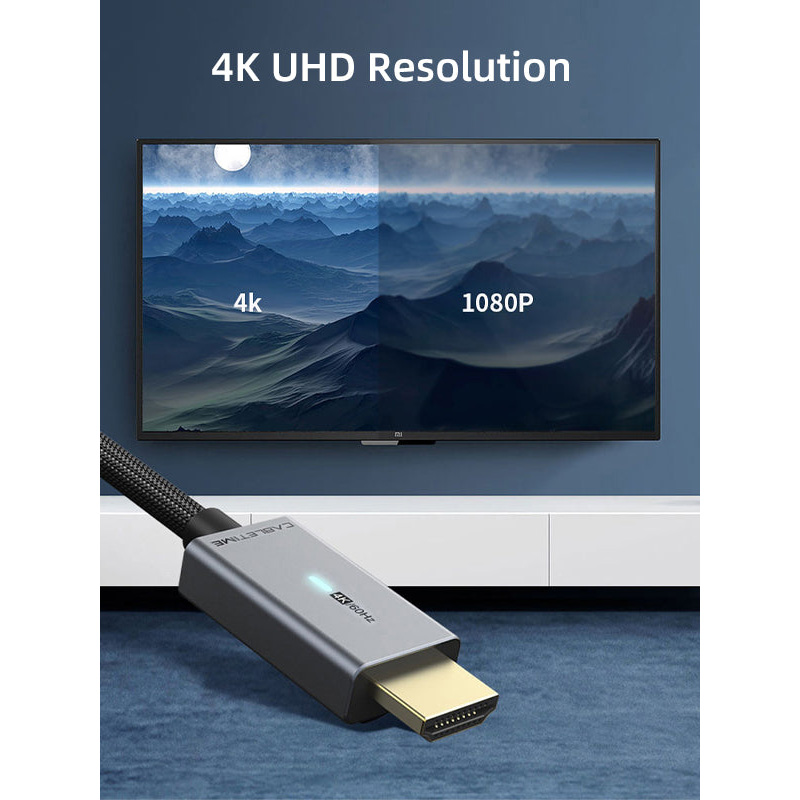 Кабель CABLETIME DisplayPort - HDMI 3м 4K@60Hz Black (CD30N)