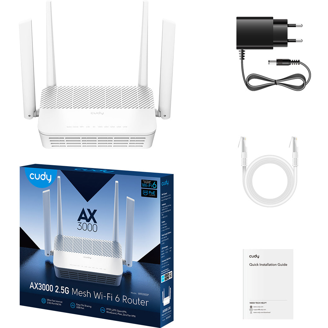 Wi-Fi роутер CUDY WR3000P