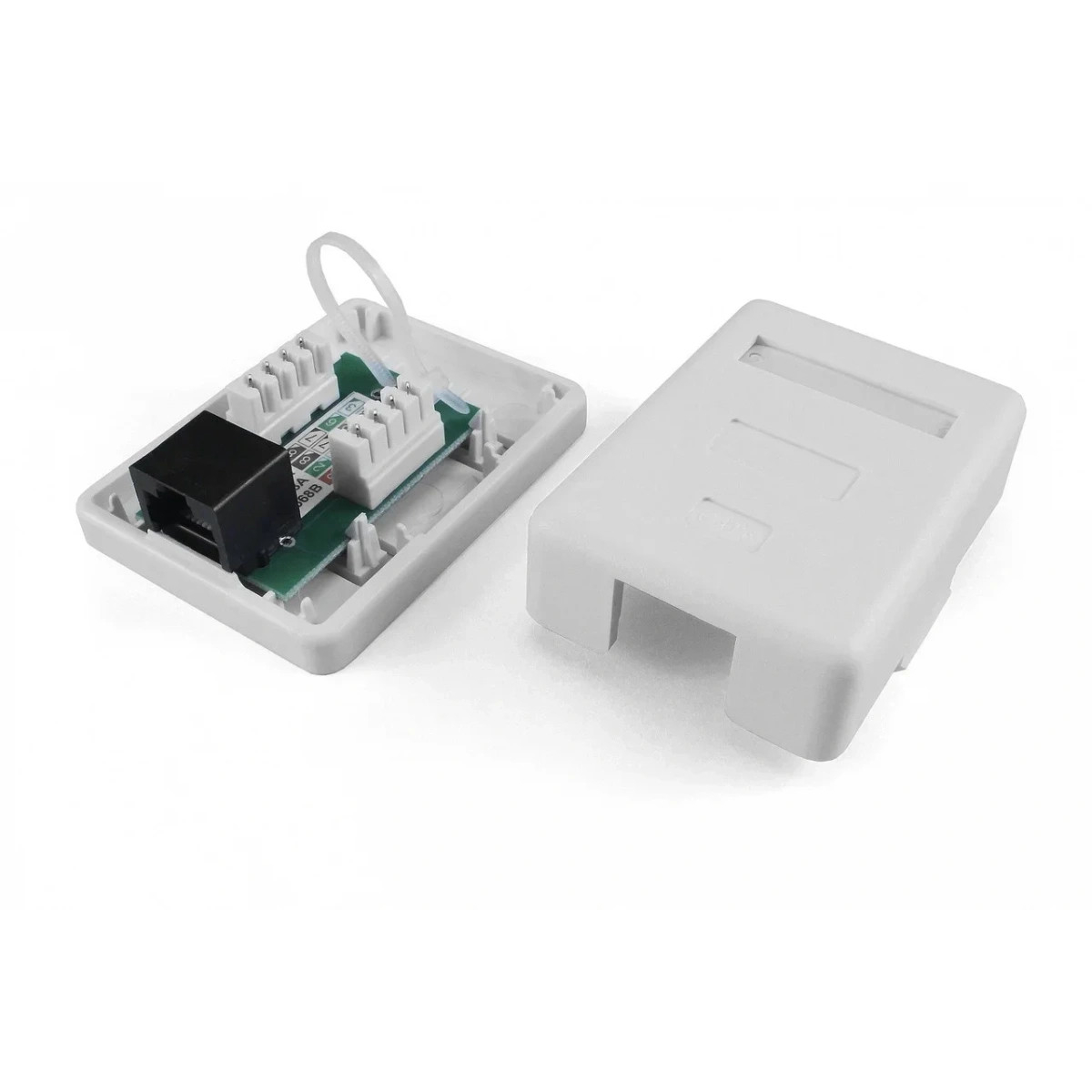 Розетка настінна KINGDA RJ-45 Cat.6 UTP White (KD-WP6034-C6)