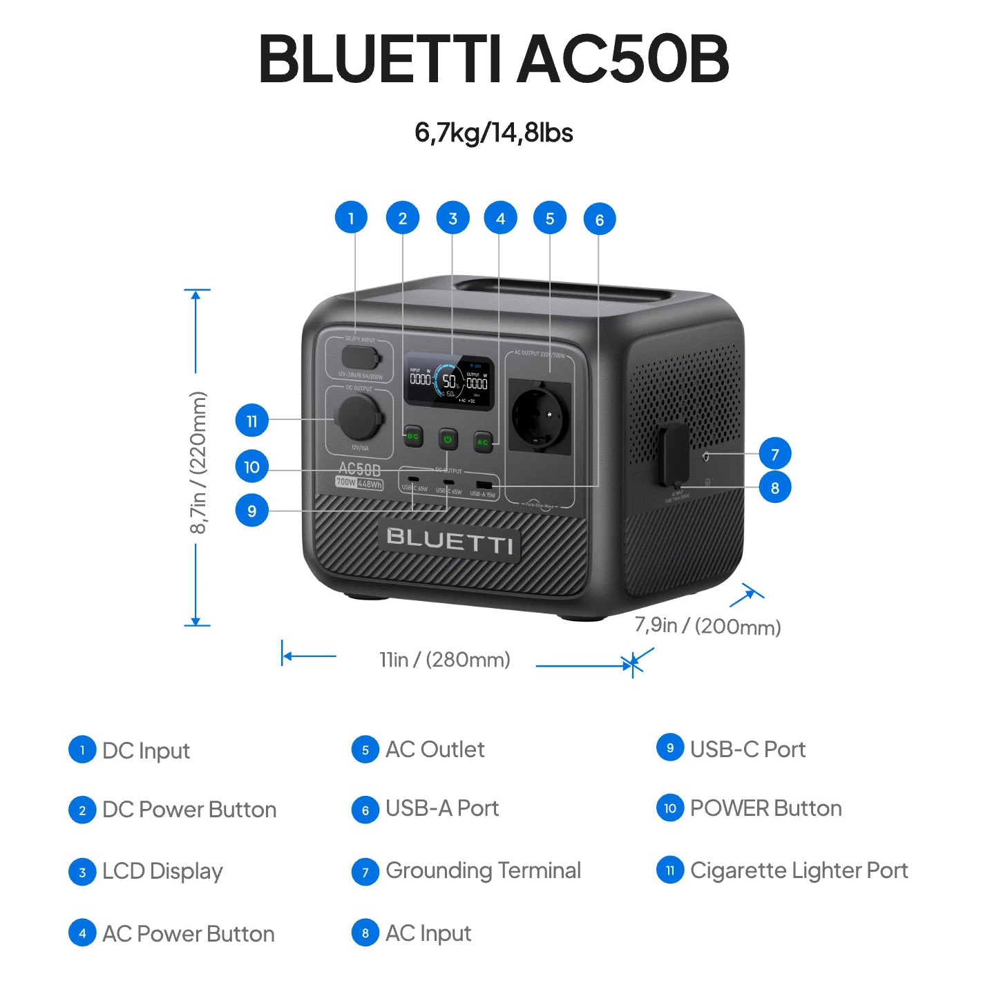 Зарядна станція BLUETTI AC50B