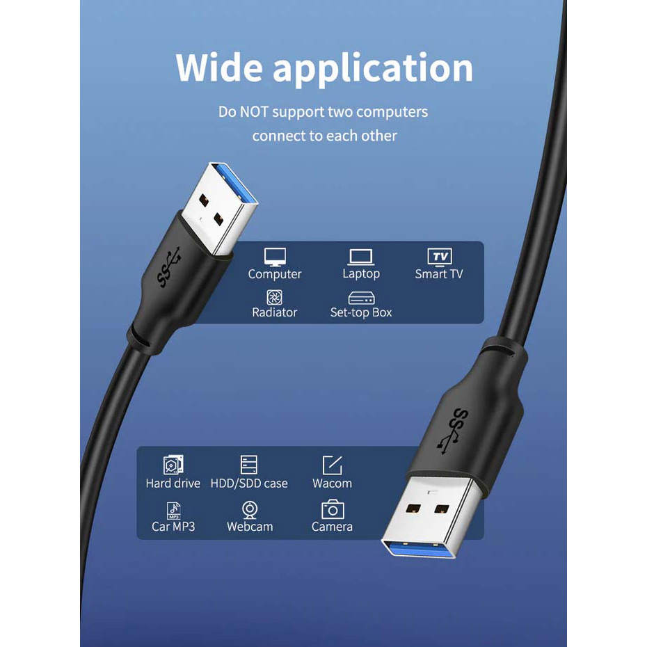Кабель CABLETIME USB3.0 AM/AM 3м (CA10N)