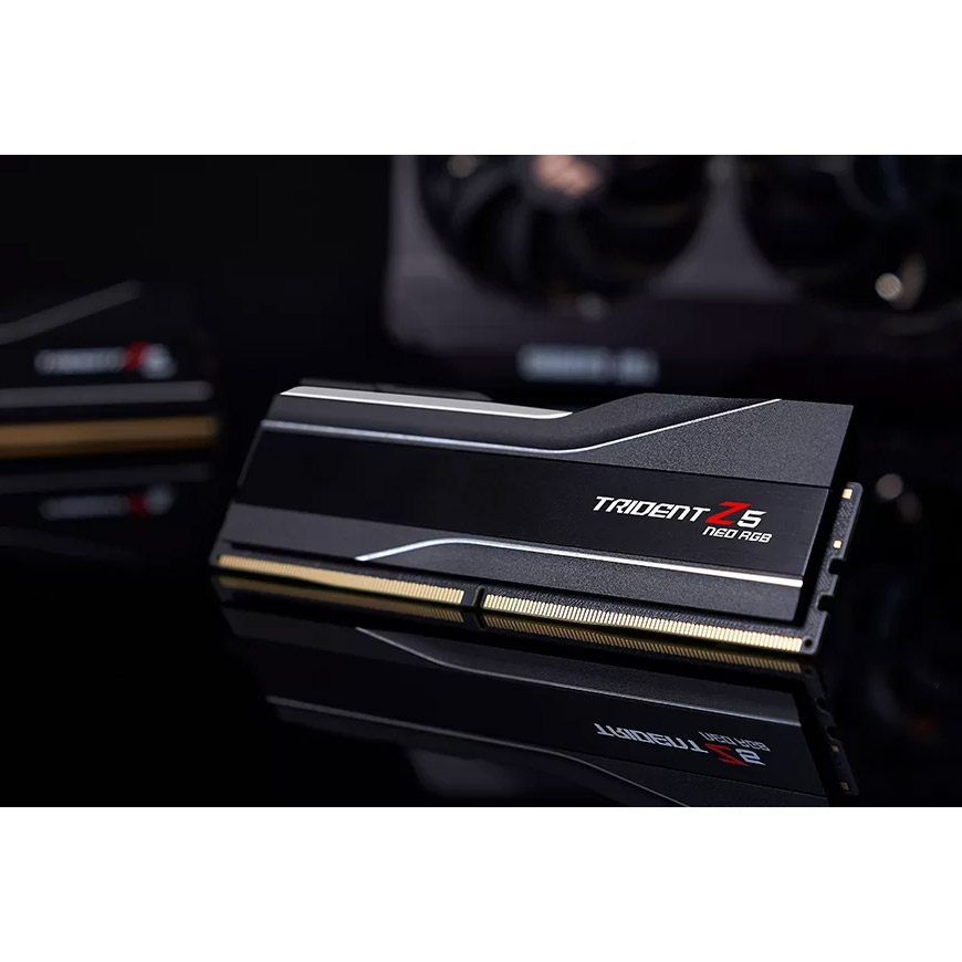 Модуль пам'яті G.SKILL Trident Z5 Neo RGB DDR5 6000MHz 96GB Kit 2x48GB Matte Black (F5-6000J2636H48GX2-TZ5NR)