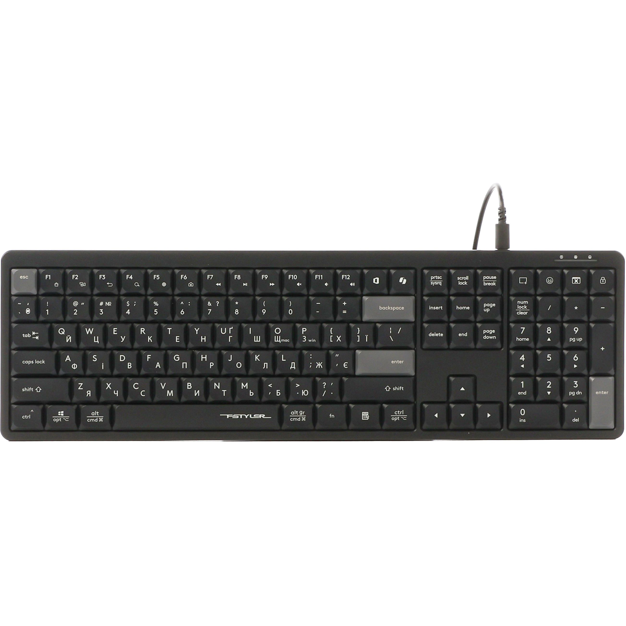 Клавіатура A4TECH Fstyler FX55 Black
