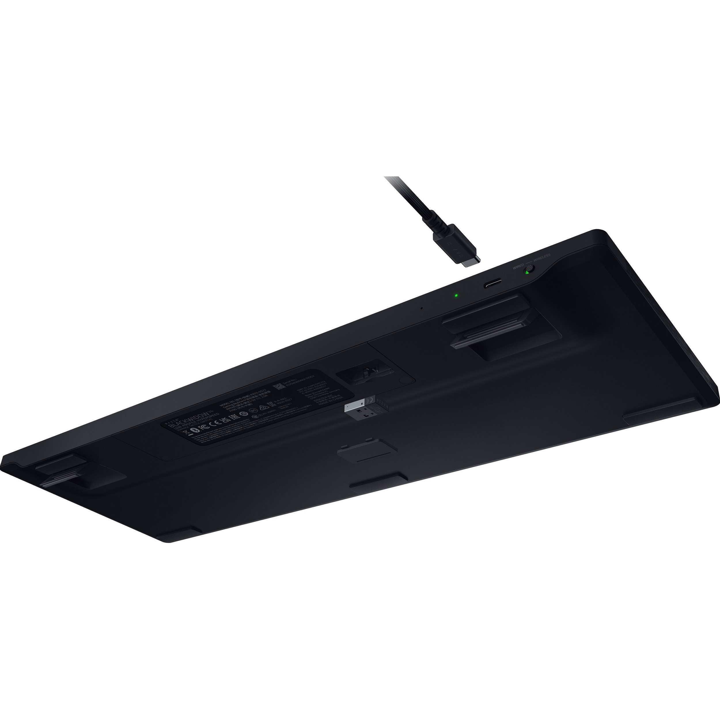 Клавіатура бездротова RAZER BlackWidow V4 Low-Profile Green Switch (RZ03-05270100-R3M1)