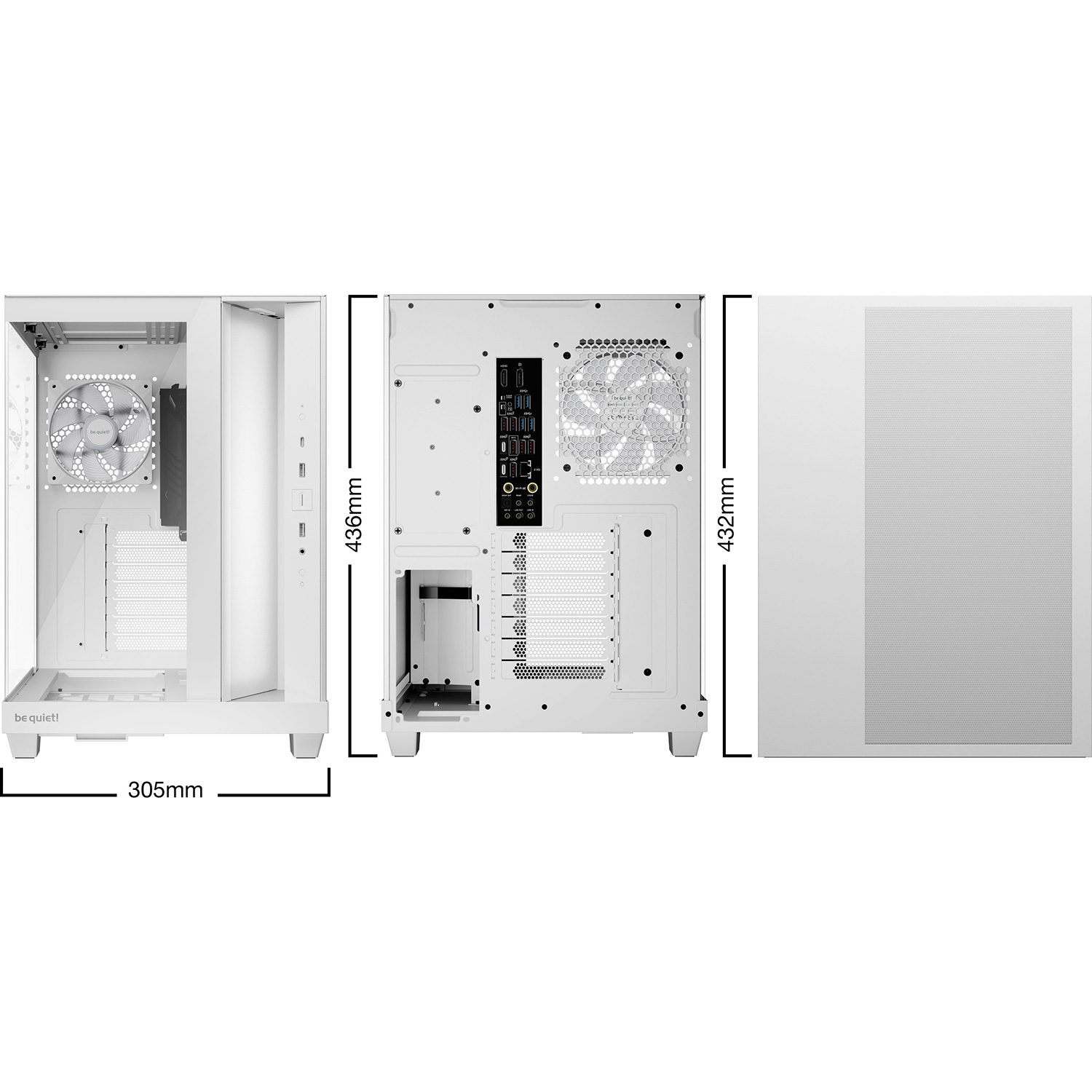 Корпус BE QUIET! Light Base 500 LX White (BGW86)