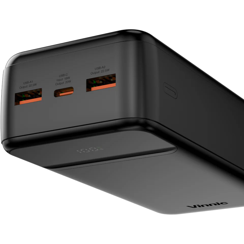 Повербанк VINNIC Everest 3 22.5W 30000mAh Black