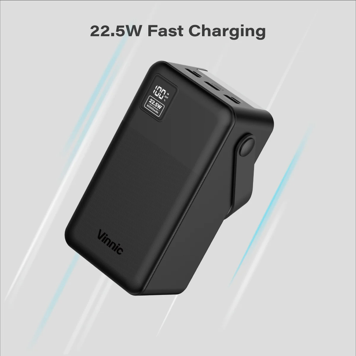 Повербанк VINNIC Everest 4 22.5W 60000mAh Black