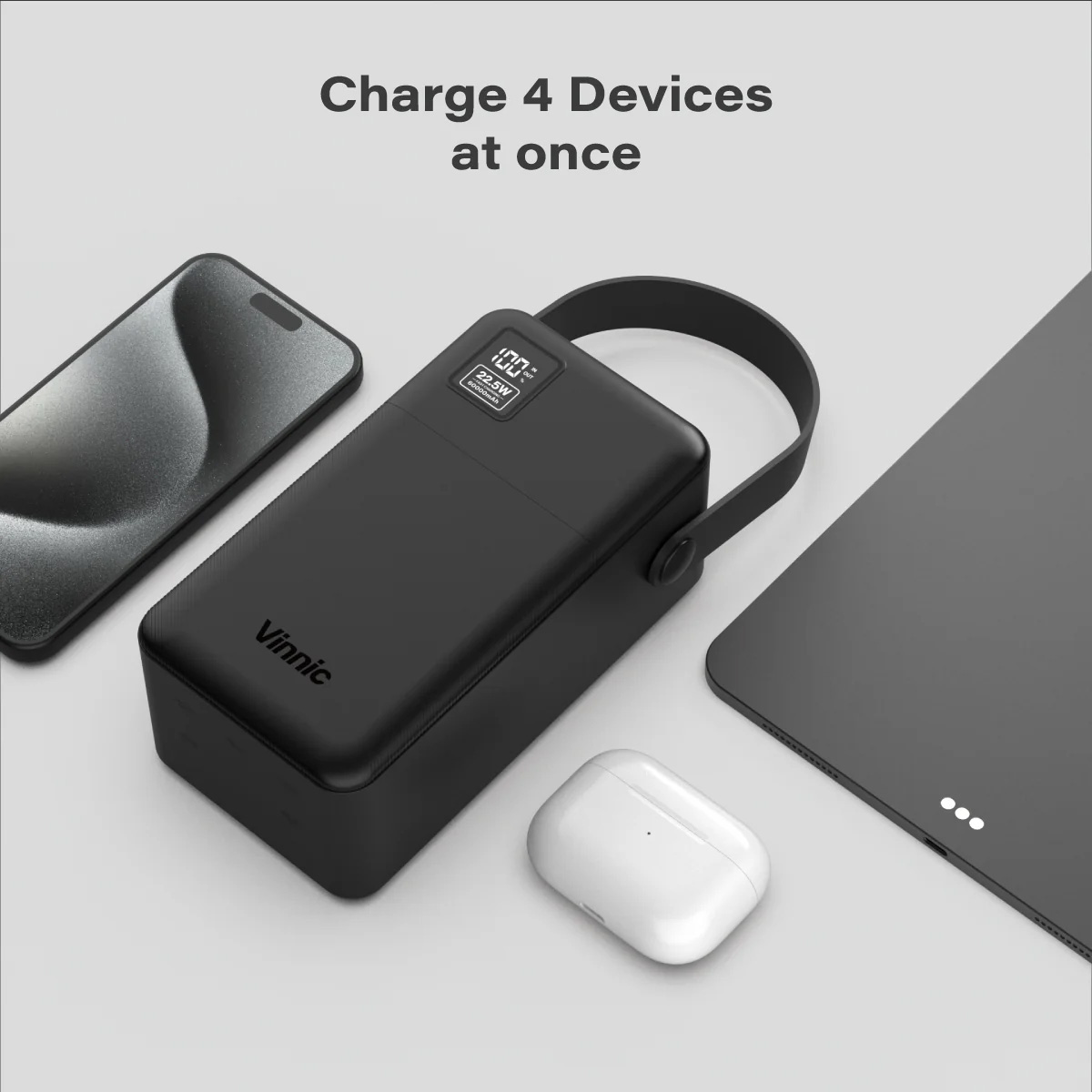 Повербанк VINNIC Everest 4 22.5W 60000mAh Black