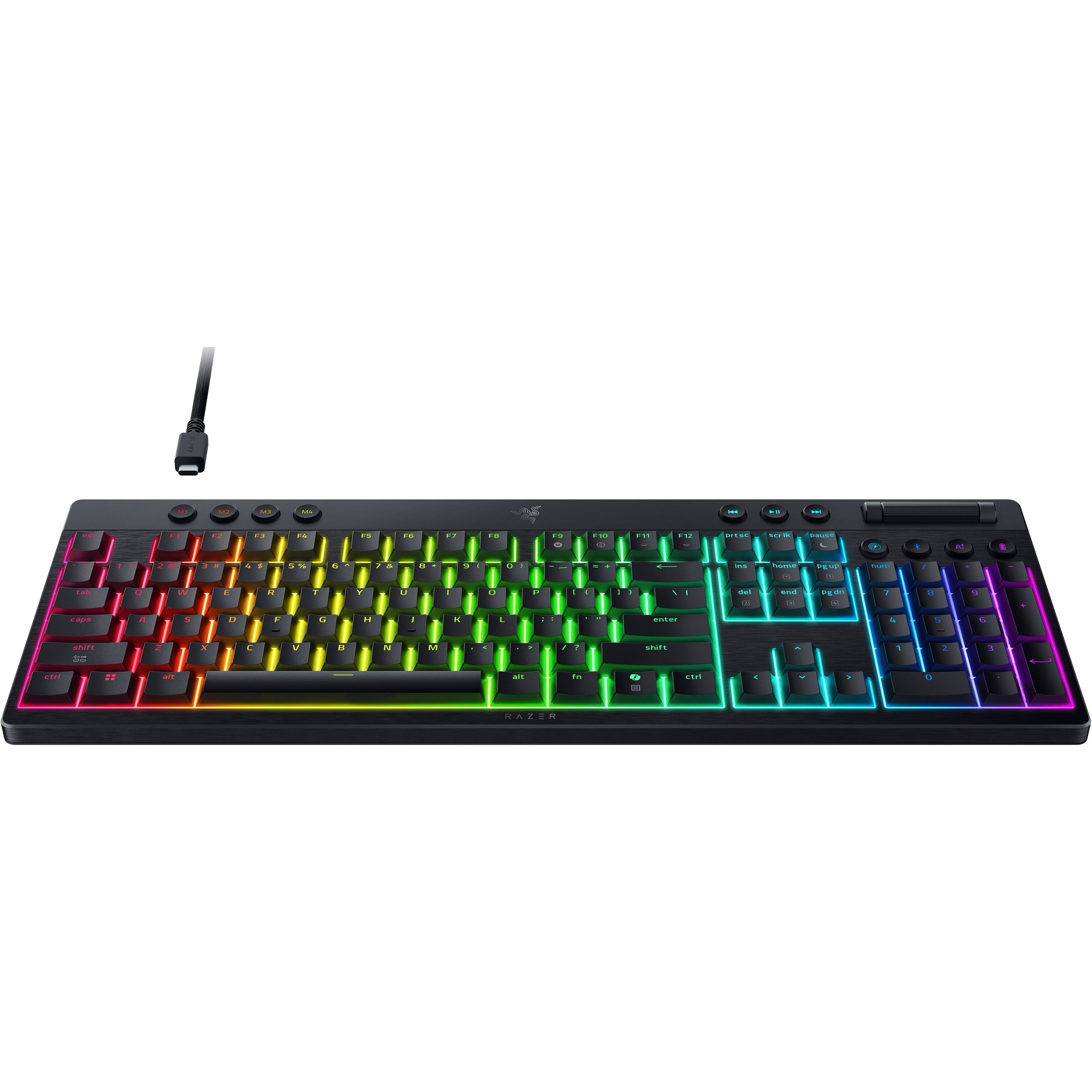Клавиатура беспроводная RAZER BlackWidow V4 Low-Profile Orange Switch (RZ03-05270800-R3M1)