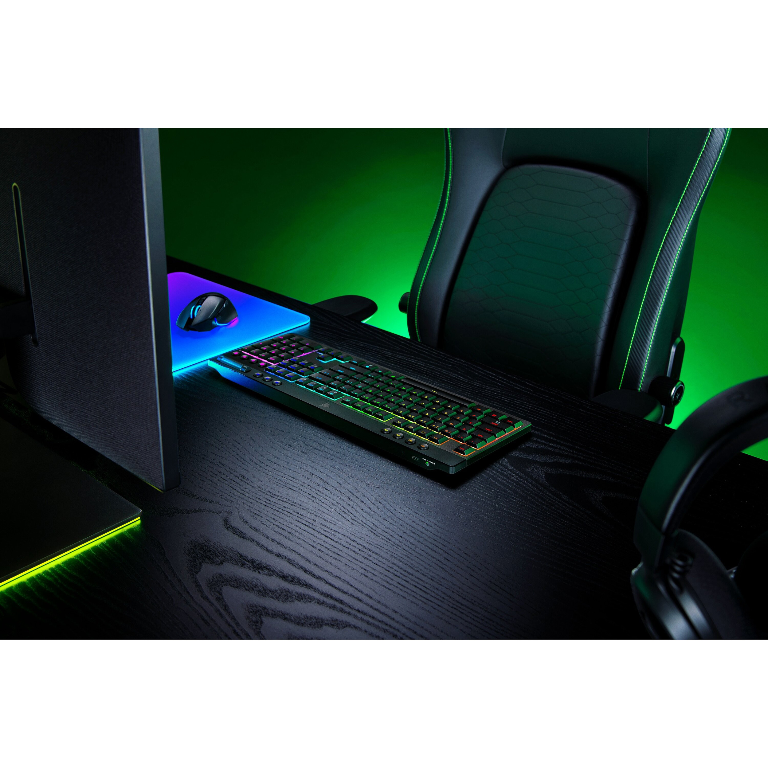 Клавиатура беспроводная RAZER BlackWidow V4 Low-Profile Orange Switch (RZ03-05270800-R3M1)