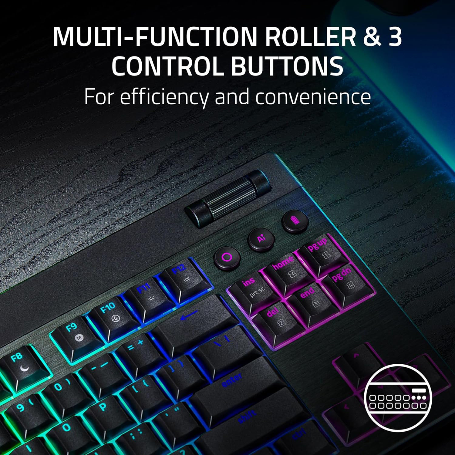 Клавиатура беспроводная RAZER BlackWidow V4 Low-Profile TKL Orange Switch (RZ03-05450700-R3M1)