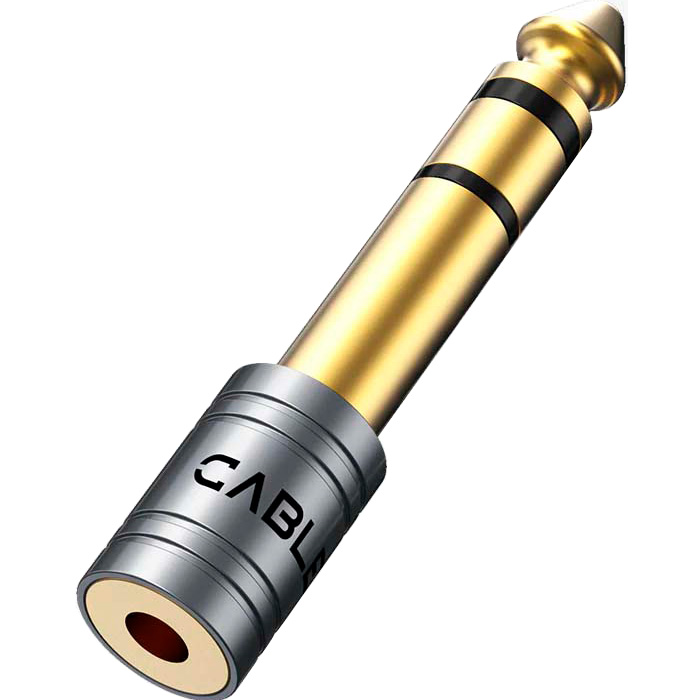 Адаптер CABLETIME jack 6.35 mm - mini-jack 3.5 mm Gray (CPA3G)