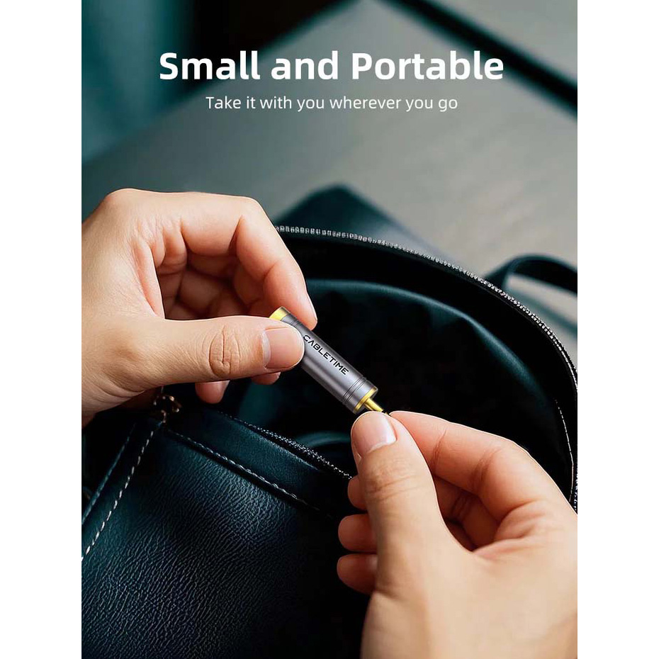 Адаптер CABLETIME mini-jack 3.5 mm - jack 6.35 mm Gray (CPA4G)