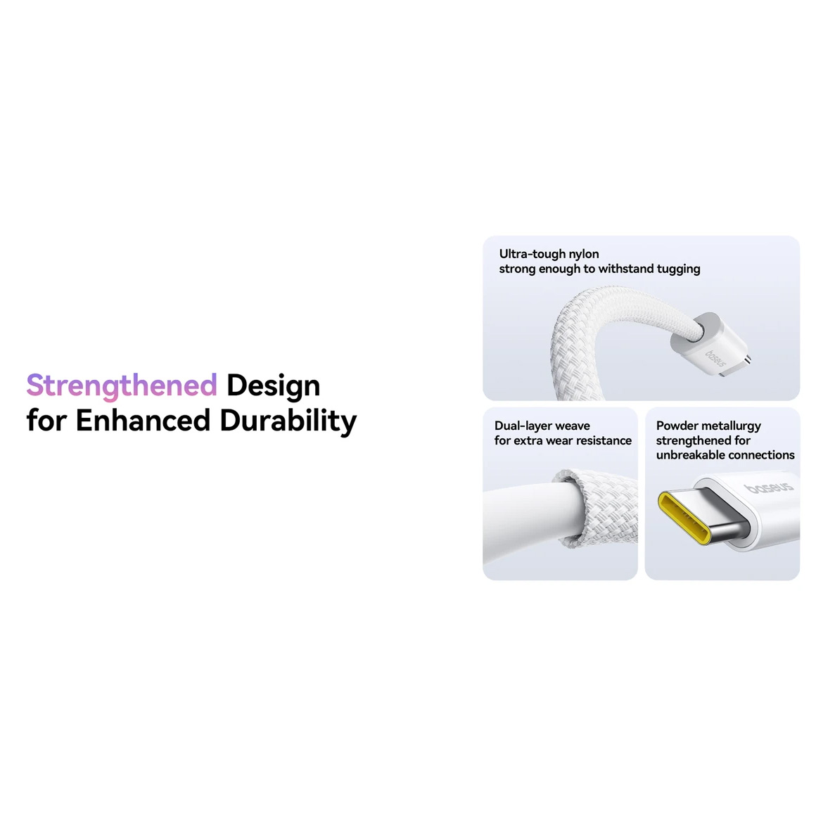 Кабель BASEUS Dynamic 4 Fast Charging Cable USB-C to USB-C 2м Cosmic Black (P10381400112-00)