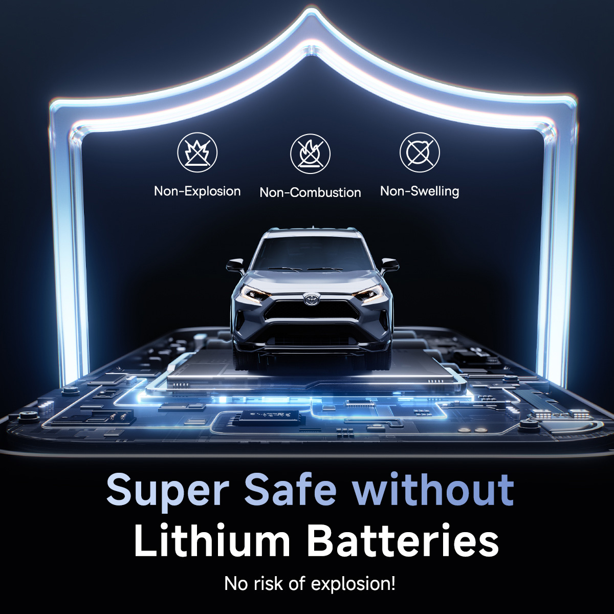 Портативное пускозарядное устройство BASEUS PrimeTrip VJ1 Supercapacitor Car Jump Starter 1200A Cosmic Black (C00269000121-00)