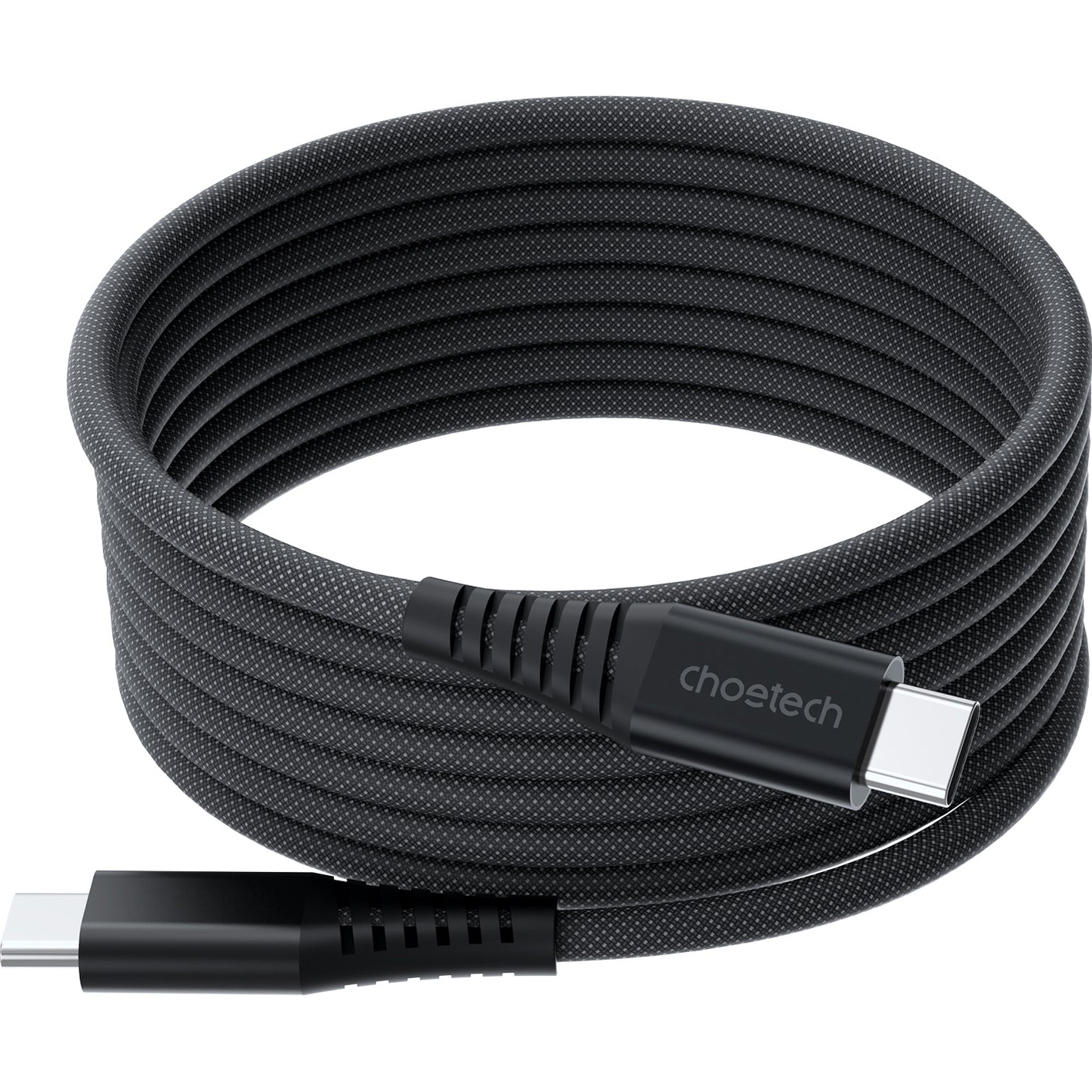 Кабель CHOETECH XCC-1051 Magnetic USB-C to USB-C PD3.1 240W 1.2м Black (XCC-1051-BK)