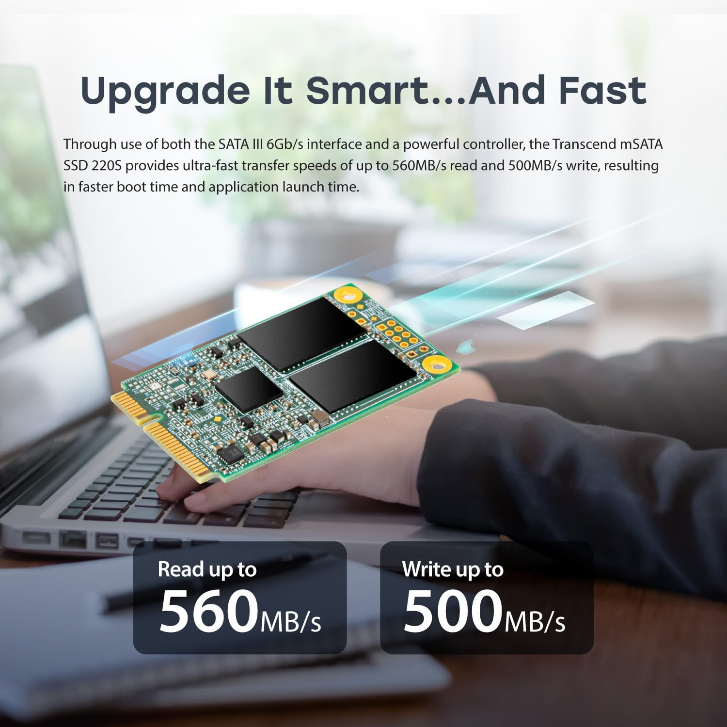 SSD диск TRANSCEND MSA220S 256GB mSATA (TS256GMSA220S)