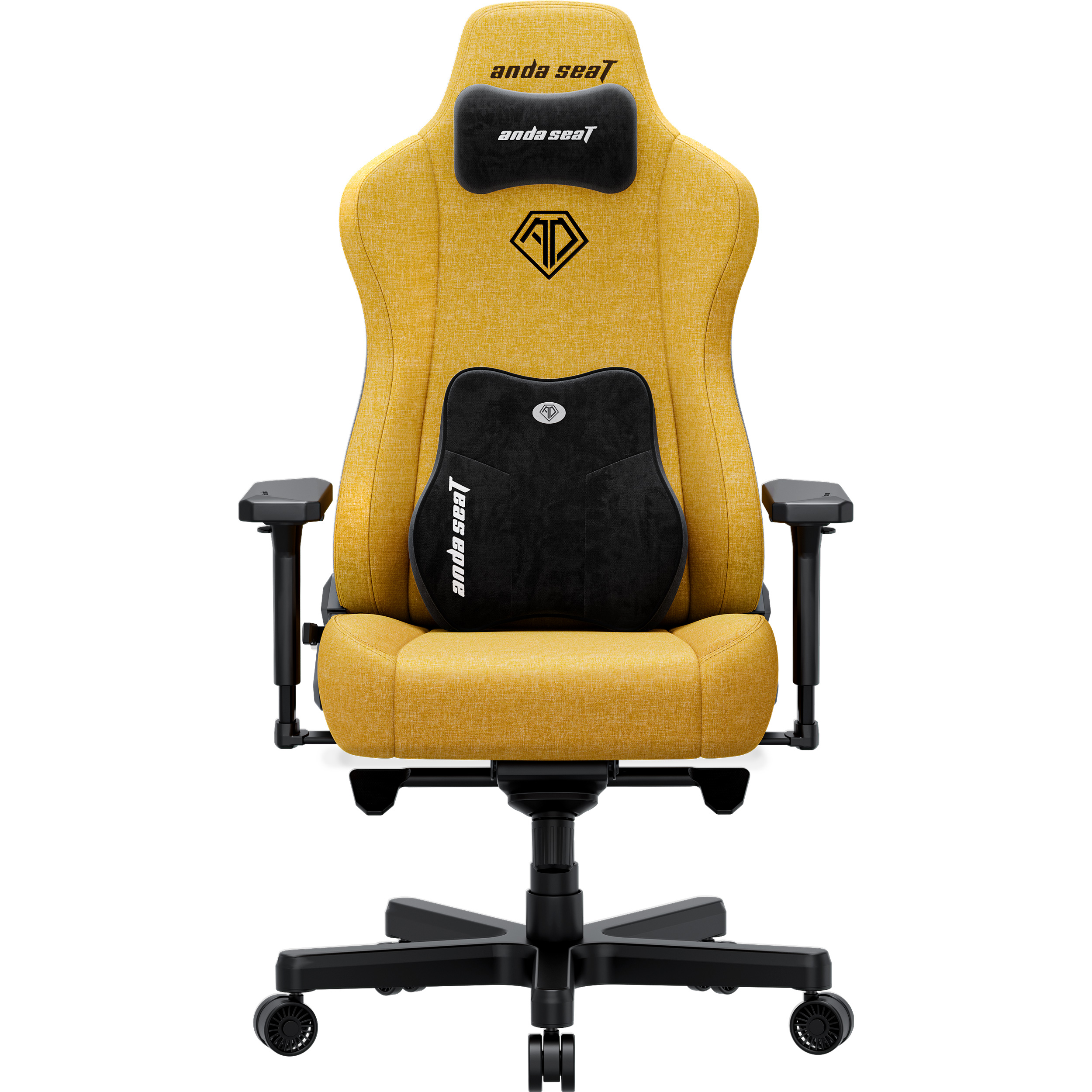 Крісло геймерське ANDA SEAT Kaiser 3E Fabric XL Bright Yellow