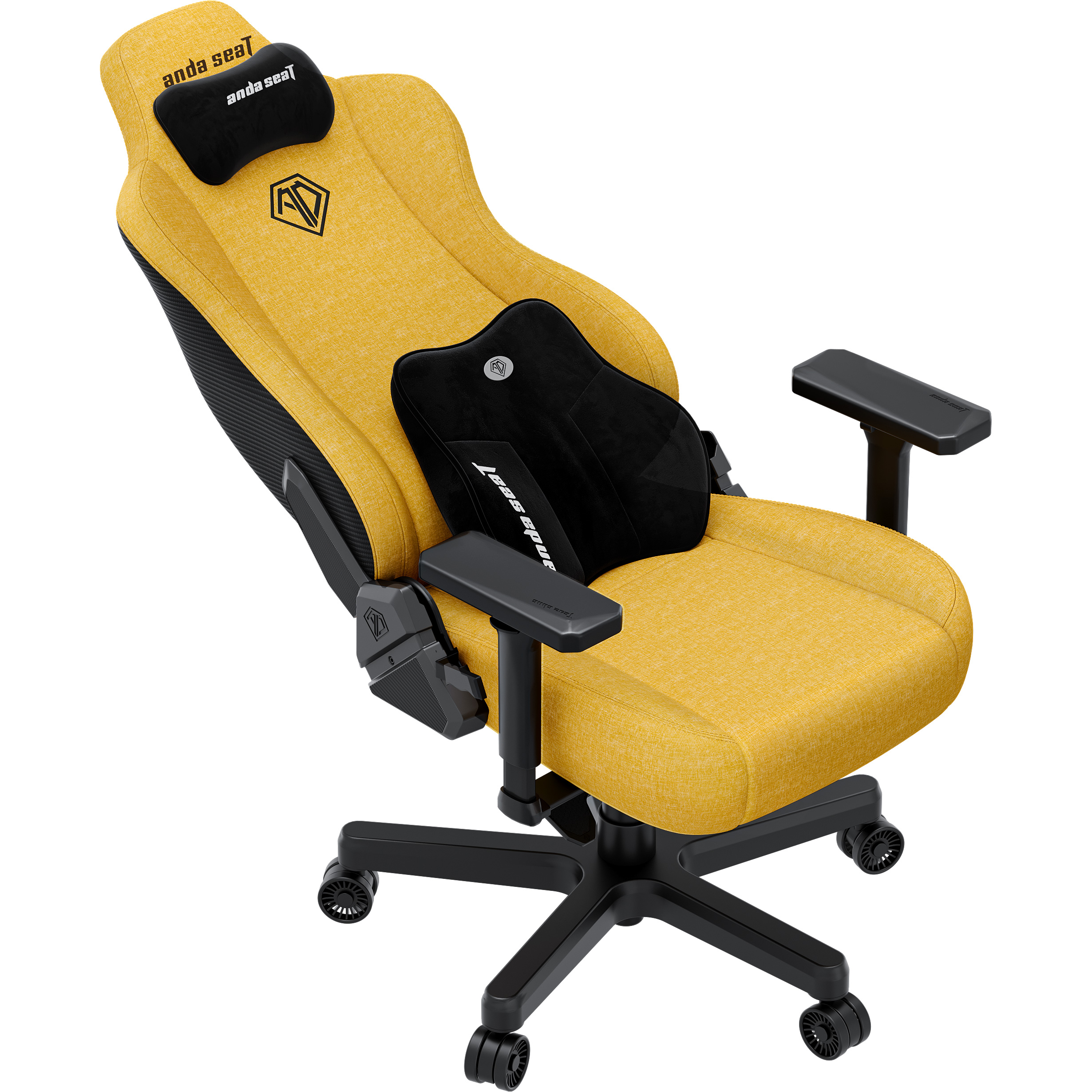 Крісло геймерське ANDA SEAT Kaiser 3E Fabric XL Bright Yellow