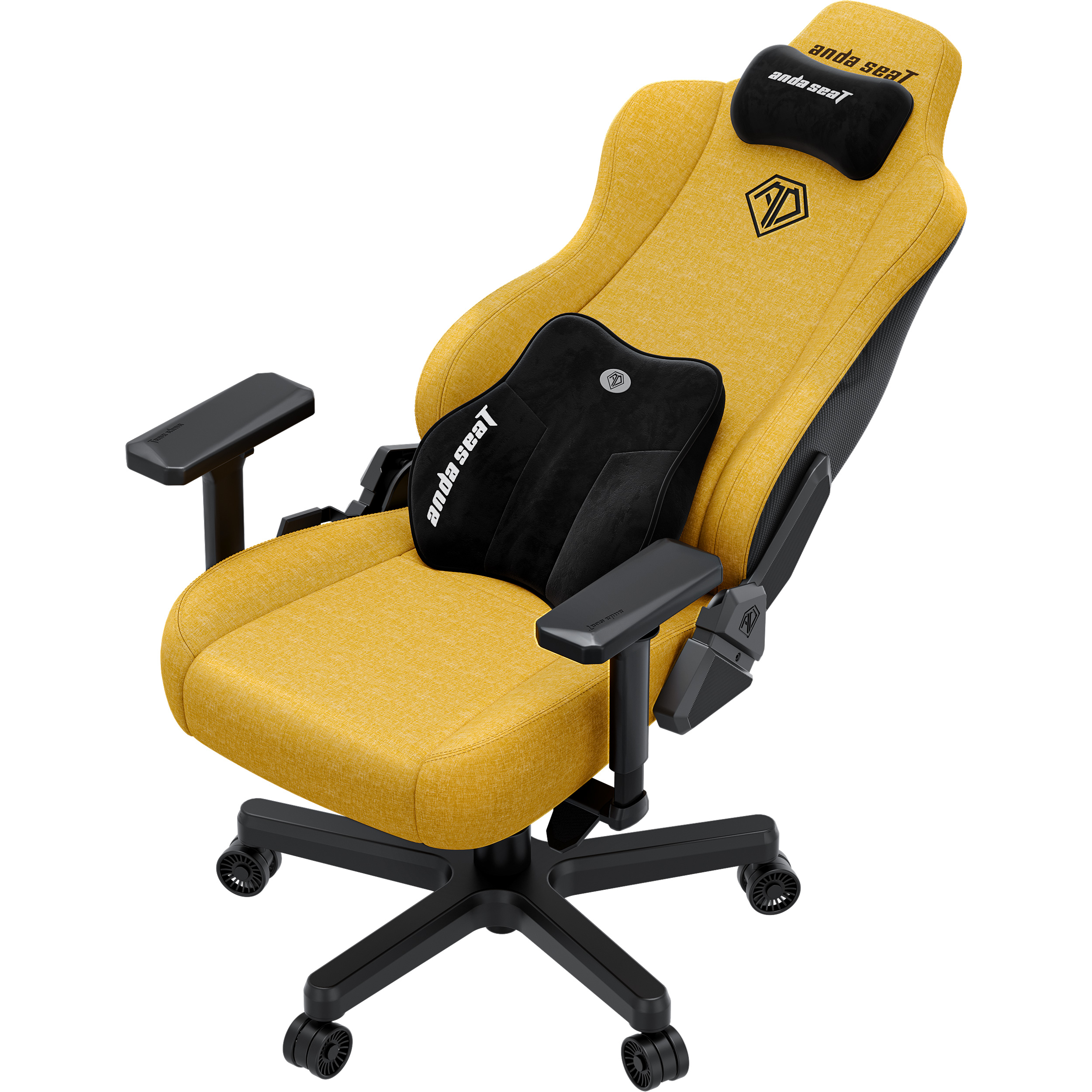 Крісло геймерське ANDA SEAT Kaiser 3E Fabric XL Bright Yellow