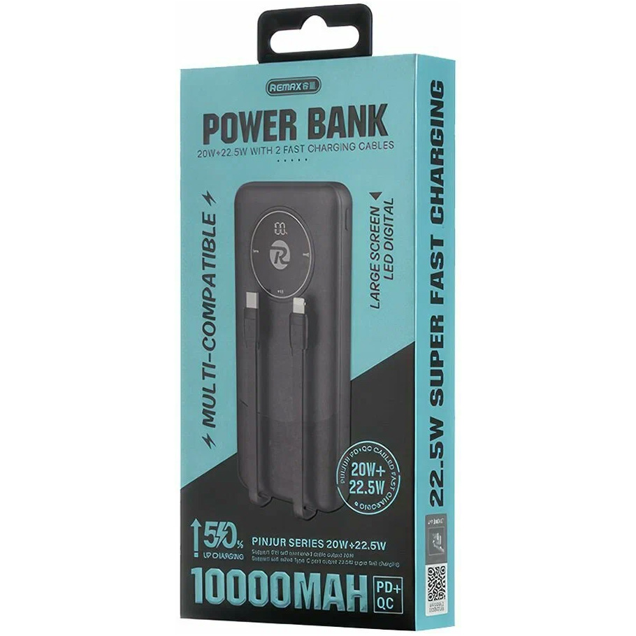 Повербанк REMAX RPP-37 22.5W 10000mAh Black