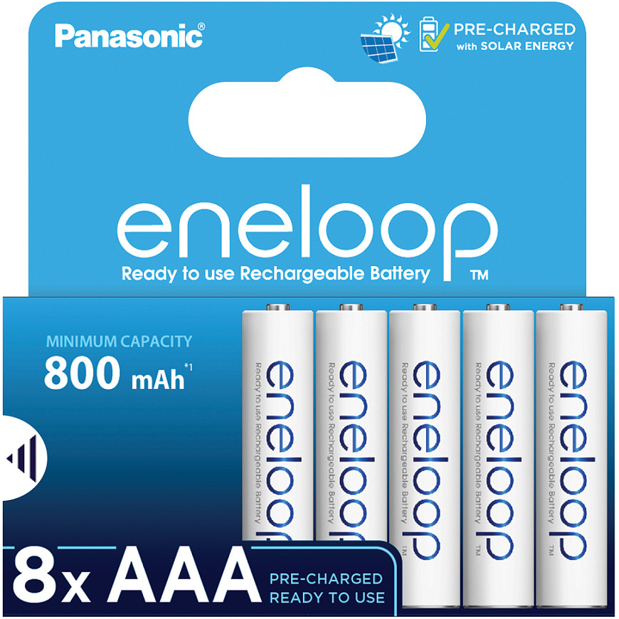 Акумулятор PANASONIC Eneloop AAA 800mAh 8шт/уп (BK-4MCDE/8HH)