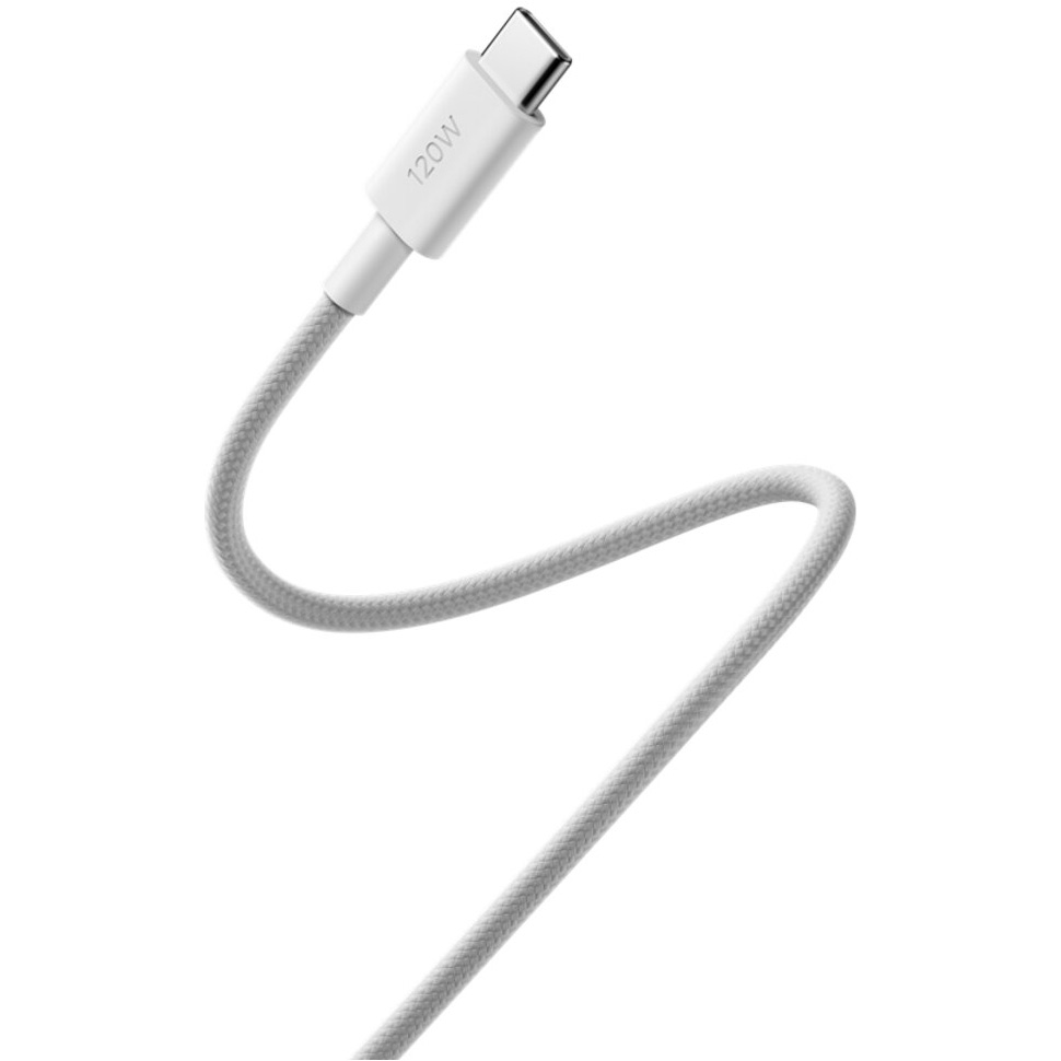 Кабель XIAOMI 6A Braided Type-C to Type-C 1м White (BHR087KGL)
