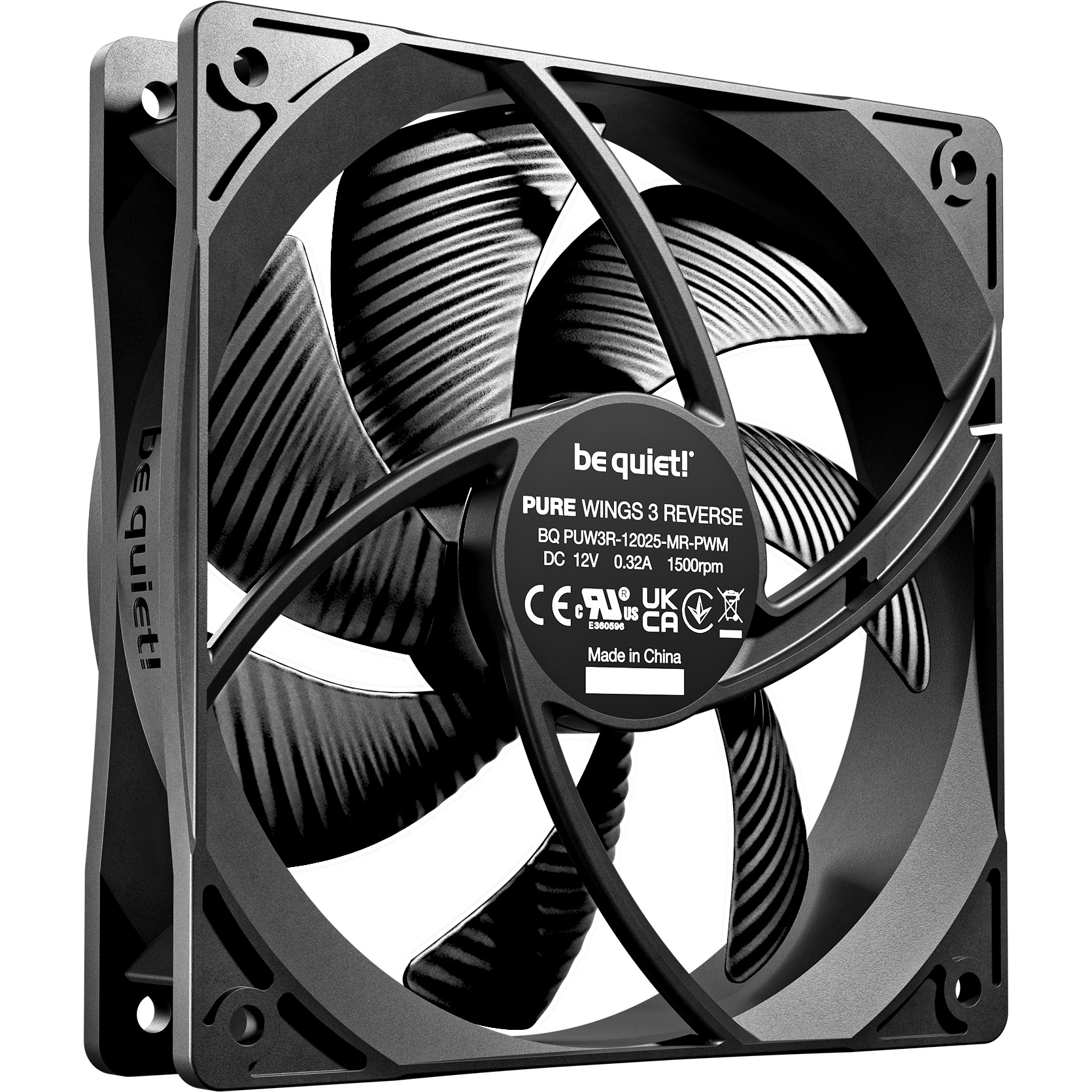Комплект вентиляторів BE QUIET! Pure Wings 3 120 PWM Reverse 3-Pack (BL137)