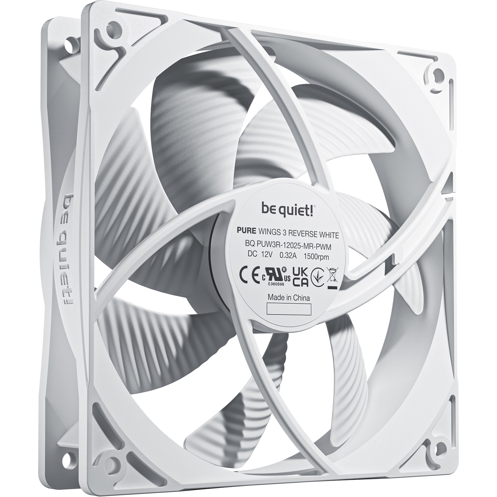 Комплект вентиляторов BE QUIET! Pure Wings 3 120 PWM Reverse White 3-Pack (BL136)