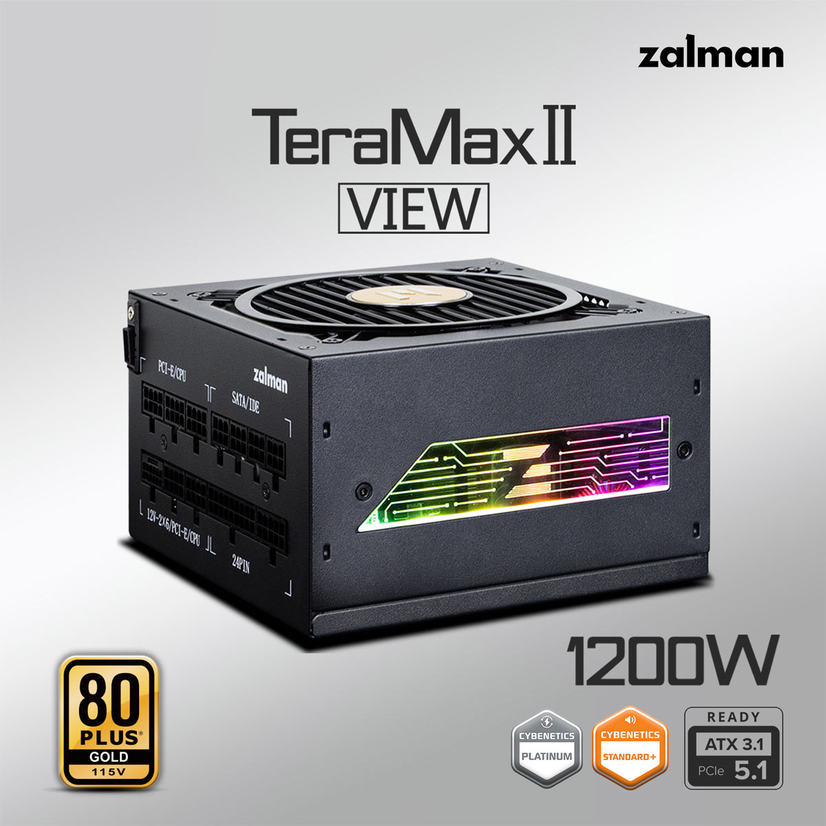 Блок живлення 1200W ZALMAN TeraMax II View ZM1200-TMX2VIEW