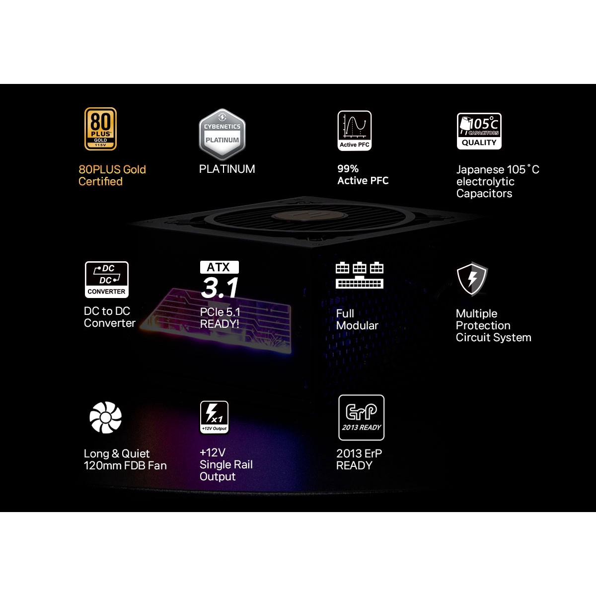 Блок живлення 1200W ZALMAN TeraMax II View ZM1200-TMX2VIEW
