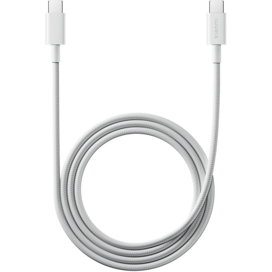Кабель XIAOMI 3A Braided Type-C to Type-C 1м White (BHR0878GL)